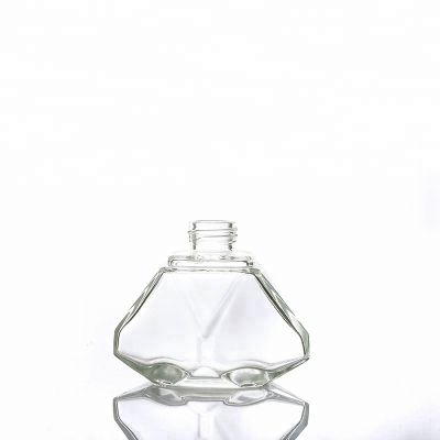 Wholesale 100ml Diamond Shape Clear Empty Perfume Glass Bottle 