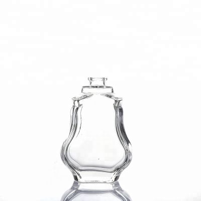 High Quality 100ml Special Shape Clear Glass Perfume Bottle 