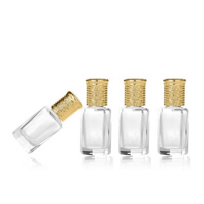6ml Empty Refillable Glass Roller Bottles for Aromatherapy Perfumes Essential Oils Lip Gloss 