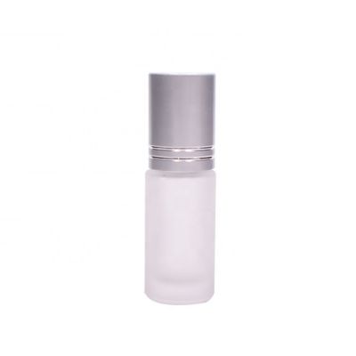 high quality cylinder frosted roller bottle 3ml, fancy roller perfume glass bottle 3ml glass frosted roller bottle 