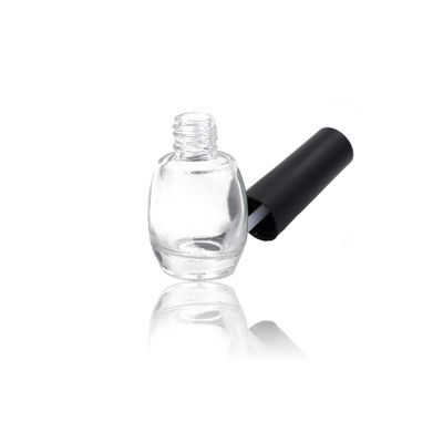 10ml bucket shape clear empty glass nail polish bottle with brush and cap 