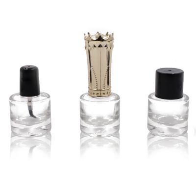 10ml cylinder nail polish bottle with brush and cap 