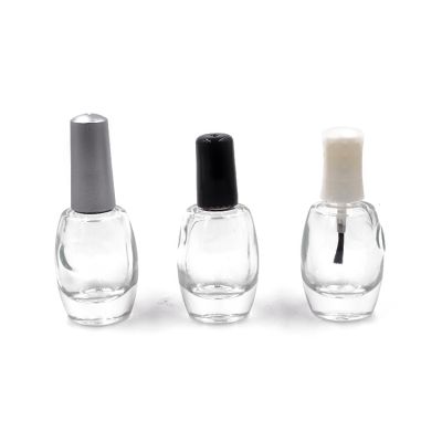 Wholesale Cosmetic Packaging Empty Nail Polish Glass Bottle 15ml with Brush Cap 
