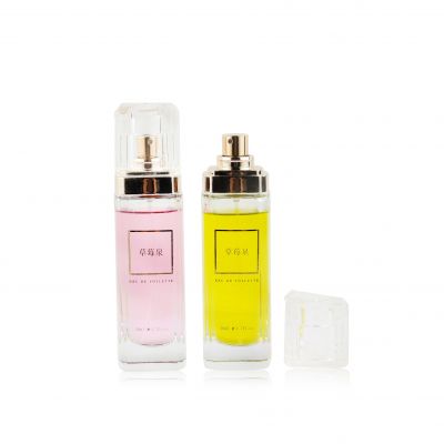 Spray pump glass perfume bottles with pump sprayer 