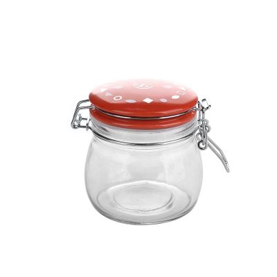 China cheap glassware glass jar glass storage jar/glass spice jar/mini glass jar with lid 