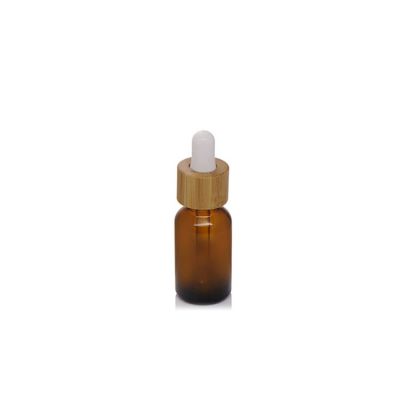 10ml 15ml 30ml 50ml bamboo dropper amber essential oil bottle 