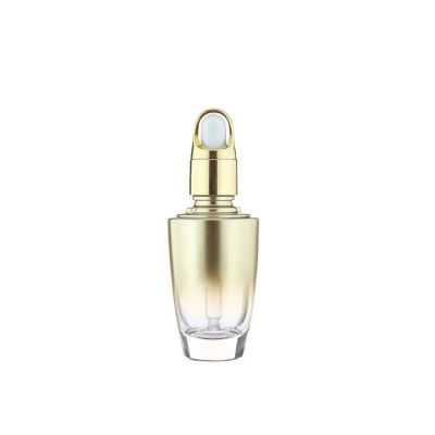 1oz Glass Gold Sliver Dropper Perfume Bottle for Essential Oil 