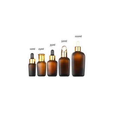 30ml 50ml 100ml Luxury amber essential oil glass dropper bottle 