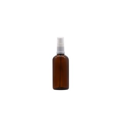 Wholesale amber essential oil bottle 100ml with pump sprayer 
