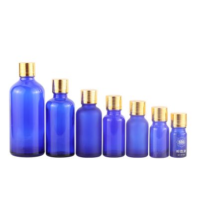 30ml cobalt blue essential oil bottle with dropper 