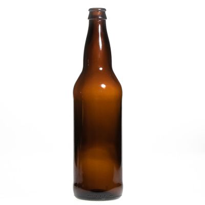 650ml 65cl Amber Empty Brown Coloured Wine Bottles Glass Beer Bottle with Crown Cap 
