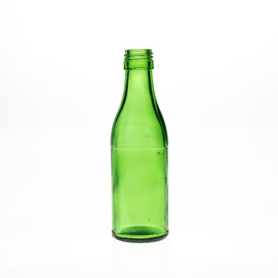 140ml Round Green Glass Bottle with Aluminum Cap for Soju Spirit Wine / Soda Soft Water 