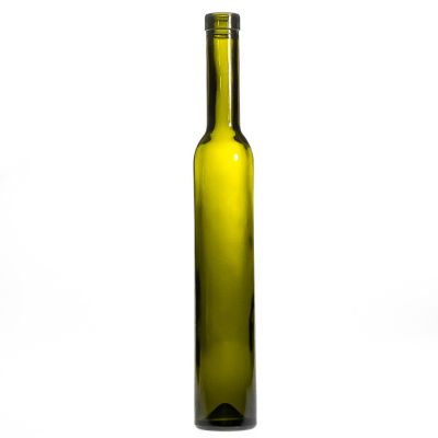 Tall Thin Round Green Glass Red Wine Bottles 400 ml Empty Glass Sparkling Wine Bottle Ice Wine Bottle with Stopper 