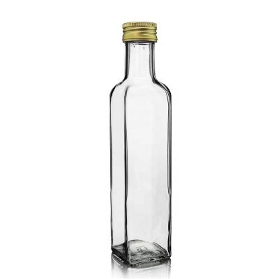 250ml/500ml/750ml/1000ml Empt clear square bottle marasca 