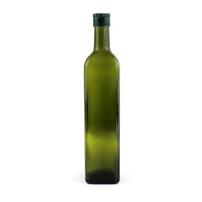 Dorica Olive oil bottles wholesale empty clear green 800ML glass bottle oil olive with screw cap 