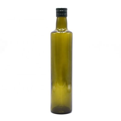 wholesale 500ml empty extra virgin dark green glass bottles for oil 