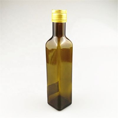 Empty 375ml 500ml 750ml dark green glass olive oil bottle 