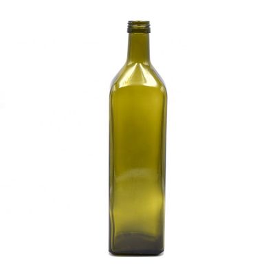 Reusable 1000ML Empty Green Glass Olive Oil Empty Bottle for Cooking Oil