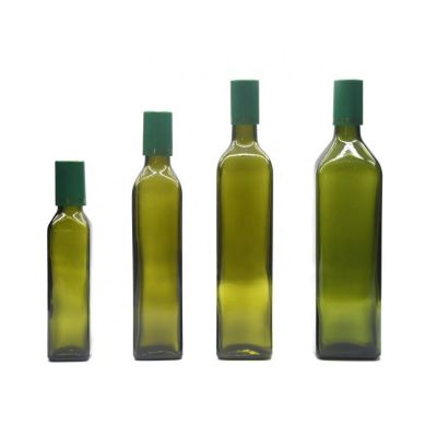 250ml 500ml 750ml 1L green Olive Oil Bottle with Easy Pour Spout Set 