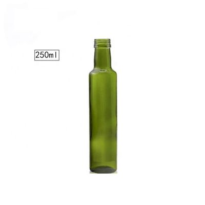 Wholesale 250ml Dark Green Marasca Glass Bottle Olive Oil Bottle 