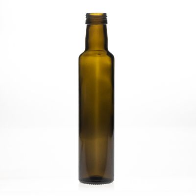 China Big Factory Good Price Brown Glass 250ml Olive Oil Vinegar Dispenser Pour Bottle Kit 