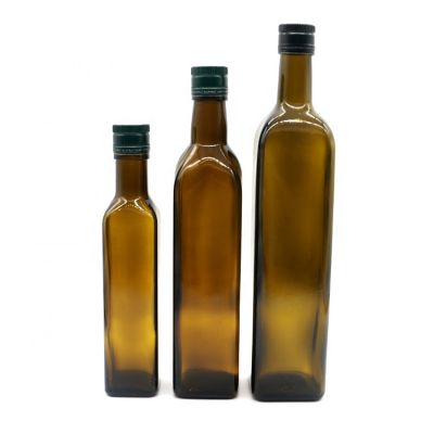 500Ml 750Ml 100Ml Factory Eco-Friendly Olive Oil Bottle 18Oz 25Oz 35Oz Empty Round Square Amber Green Glass Bottle For Oil 