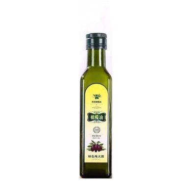 Food grade green transparent olive oil 250 ml 500 ml glass bottle 