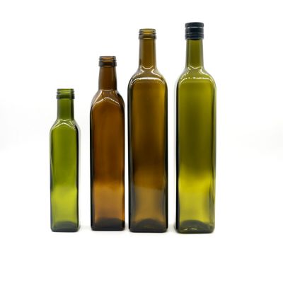 Amber dark green The best olive oil container wholesale edible oil special glass bottle 250ml 