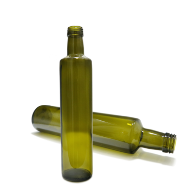 Dorica shape 500ml glass olive oil bottle with aluminium cap 