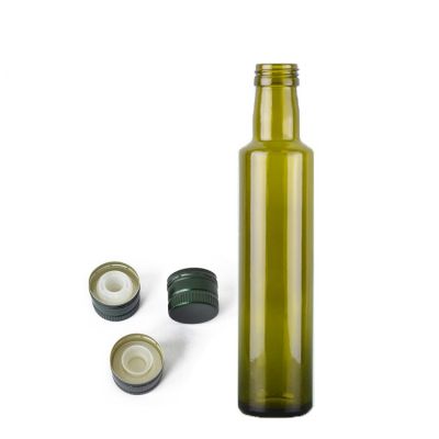 Wholesale 250ml Green Dorica Olive Oil Glass Bottle 