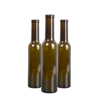 Wholesale 200ml antique green olive oil glass bottle 