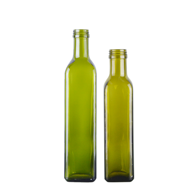 250ml 750ml Rectangle antique bottle glass oil venta al por mayor