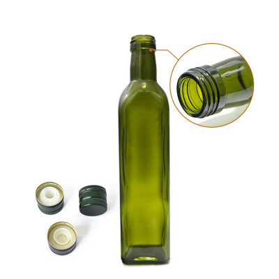 wholesale cooking oil 500ml square olive oil glass bottle 