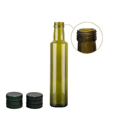 Popular 250ml screw top huile d'olive bottle 265G deep-processing