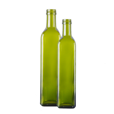 Canada market wholesale empty 500ml square olive oil packing bottle