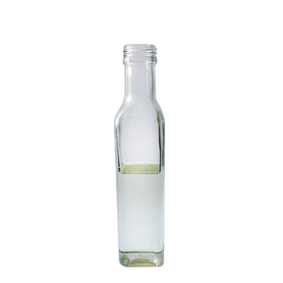 factory sale directiy 250ml square antique green olive oil marasca glass bottle 