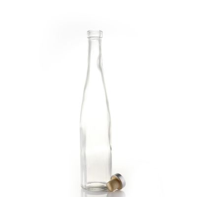 wholesale 1 liter glass wine beverage milk fresh juice bottle with aluminium lid 