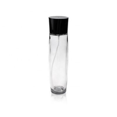 High Quality 100ML Clear Cylinder Glass Spray Perfume Bottle Made In China