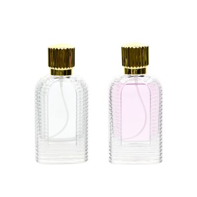 Wholesale customized Logo supplier clear 60ml spray glass emboss decorative perfume bottle 