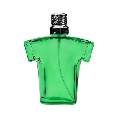 Luxury 90ml 3oz t-shirt shape green perfume bottle