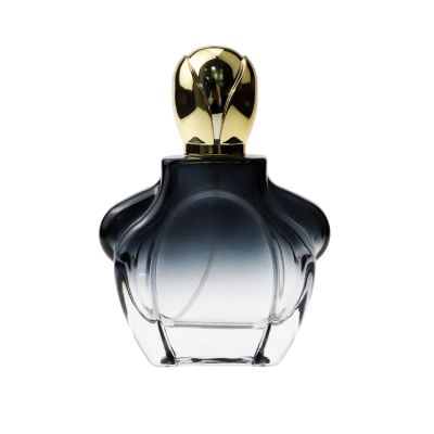 100ml Elegant Metalizing Glass Perfume Bottle with Sprayer and Cap 