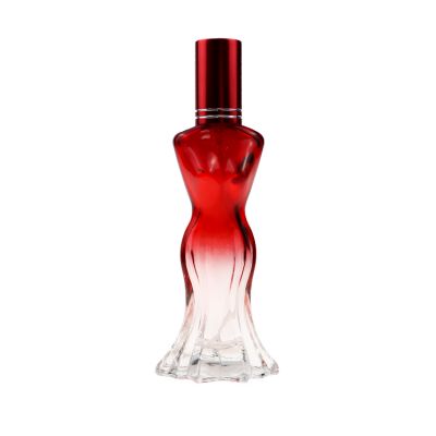 Sexy ladies in stylish perfume glass bottles 