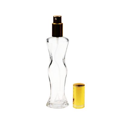 New design women body shaped 40ml 1.3voz glassperfume bottle 