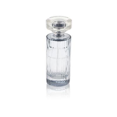 Customize LOGO 55ml bottle perfume with round clear lid 