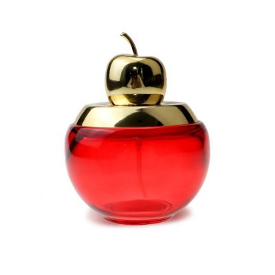 120ml Apple Shape Luxury Unique Round Parfum Flasche Perfume Glass Bottle 