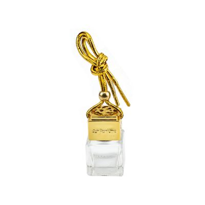 Home Car Air Freshener Fragrance Scent Oil Diffuser 8ml Gold Bottle With Car Air Vent Clip 