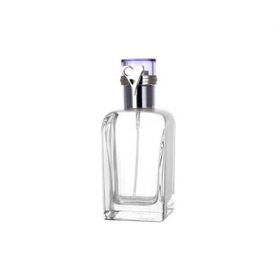 Custom 30ml 50ml 60ml fragrance spray luxury fancy perfume glass bottles crimp wooden cap wholesale 