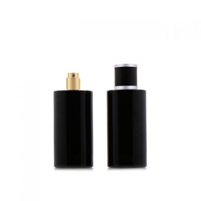100ml black high quality cylinder perfume bottle 