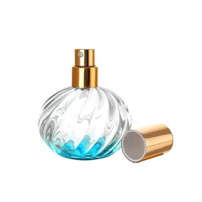 Luxury woman use spray glass perfume bottles glass 