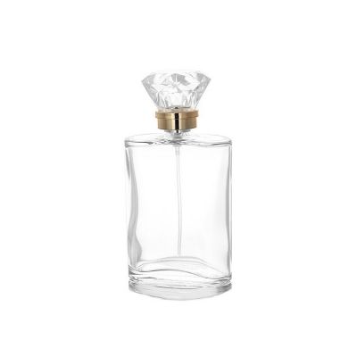 Wholesale 100ml airless empty glass perfume bottle with surlyn cap 